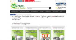 Desktop Screenshot of gogreenledbulbs.com