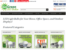 Tablet Screenshot of gogreenledbulbs.com